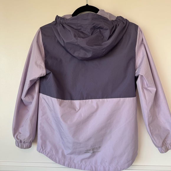 Purple Eddie Bauer Youth Girl’s Hooded Jacket Size Medium 10/12 Double Zip - Picture 2 of 8